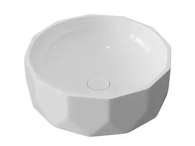 Washbasin BelBagno BB1409 white 3D model