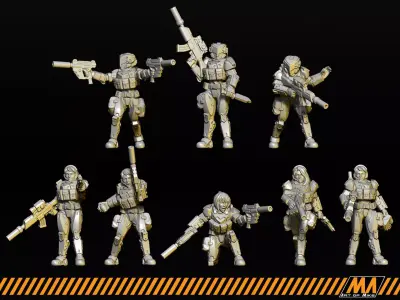 BattleAngels 3D print model