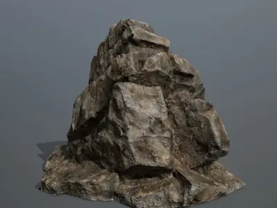 Mountain rock Low-poly 3D model purchase