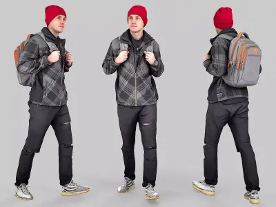 Student of Autumn Steps 3D model