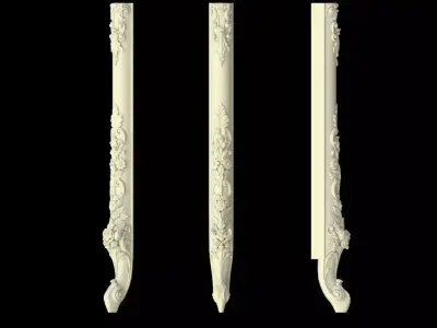 leg High quality 3d models for processing on a cnc machine 3D model 30