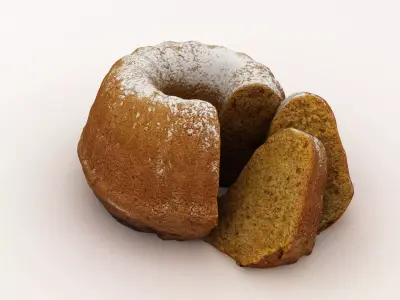 Gugelhupf Cake 003 3D model