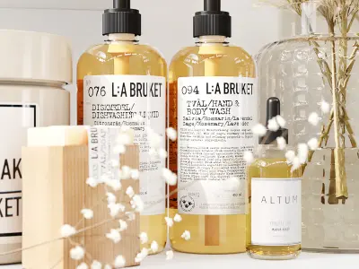 Bathroom Decor Set 019 3D model