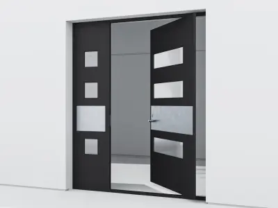 Aluminium door 233 3D model