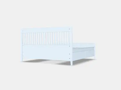 IDANAS Bed frame with storage 4 Low-poly 3D model