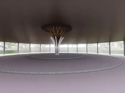 Circular Pavilion  - Revit Model Free 3D model