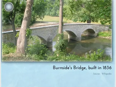 Burnsides Bridge Antietam battlefield - Cowboy USA America ACW A 3D print model