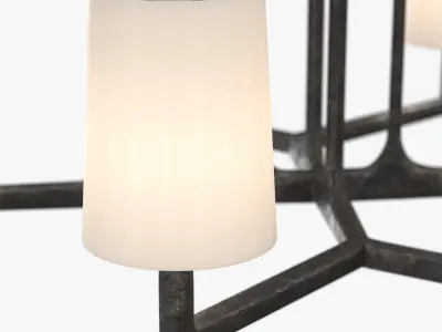 Wright Round Chandelier 36in 3D model