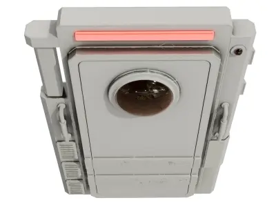 Sci-fi door  Low-poly 3D model