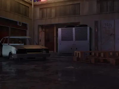 Cyberpunk Street Theme 3D model
