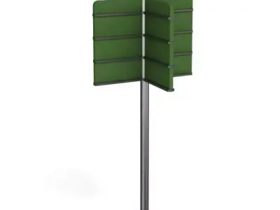 Street Name Sign 3D model
