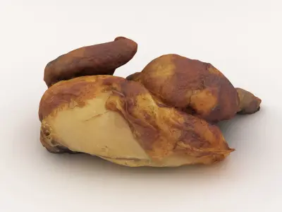 Roasted Half Chicken 3D model
