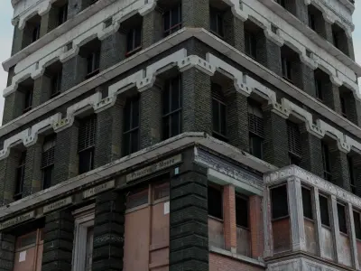 Residential Building Block  Free 3D model
