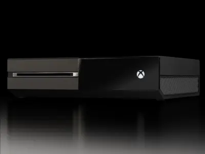 Microsoft Xbox One Game Console Low-poly 3D model