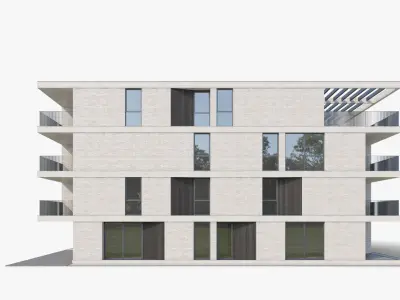  Apartment House 028 with Interior 