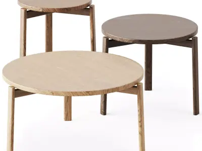 Wooden Coffee Table Passage by Menu 3D model