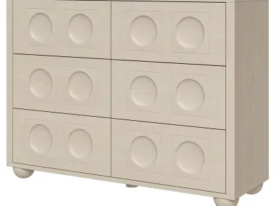 Japandi dresser 3D model