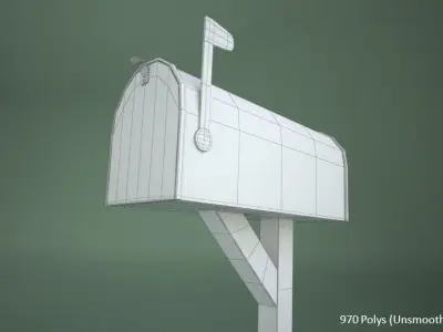 Mailbox Cartoon 3D model