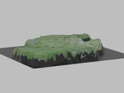 Tanzania Map Country Low-poly 3D model