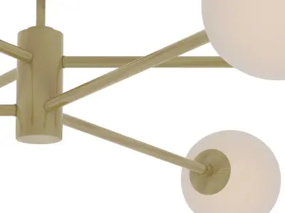 Chandelier Gold 3D model