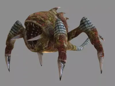 Trap Creature Low-poly 3D model