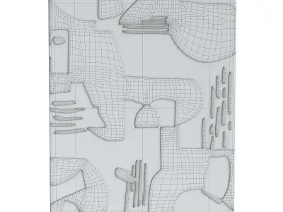 Paolo Floor Rug 3D model