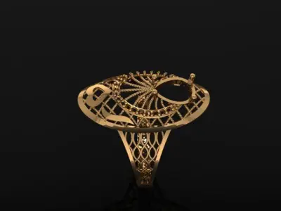 women fusion ring 3d print ultra light 3D print model