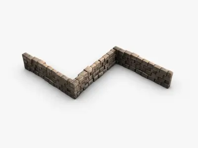 Stone Wall 3D model