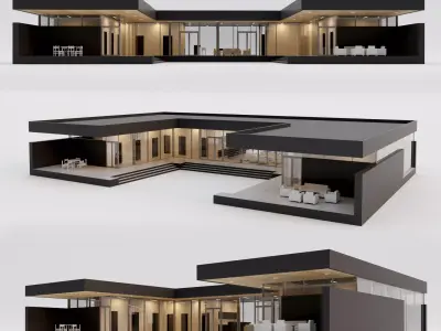 Villa house 3 3D model