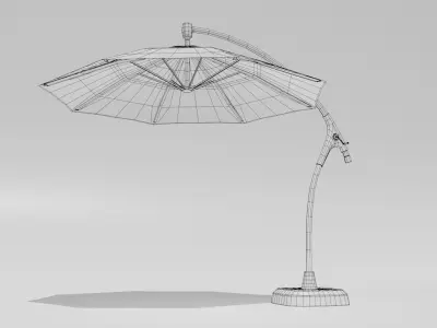 cantilever patio umbrella 3D model