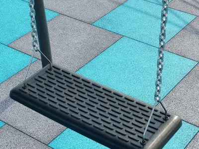 Stylish turquoise playground 3D model
