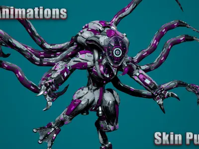 Sci-Fi Monster Hunter Low-poly 3D model purchase