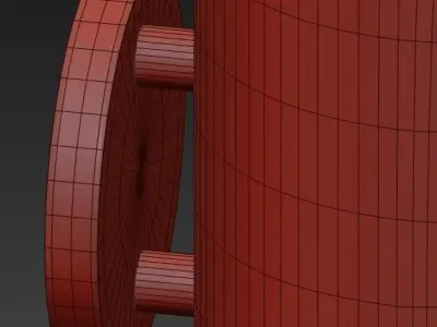 PVC luminaire wall lampPVC luminaire wall lamp 3D model