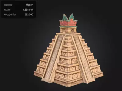 Ancient Maya Pyramid  3D model