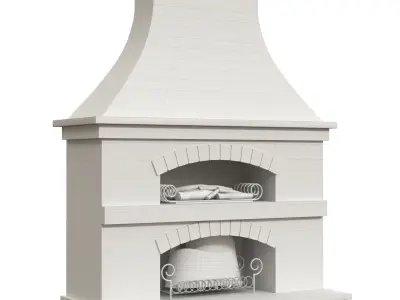 outdoor fireplace 3D model purchase