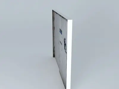 Fire exit door 3D model