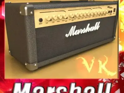 Marshall Amplifier MG Series High Detail 3D model