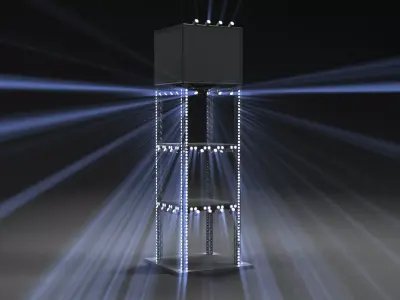  stage and manymore event design Lighting stage planing projecto Low-poly 3D model