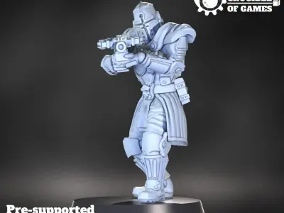 Brimstone Knights pre-supported modular miniatures kit 3D print model