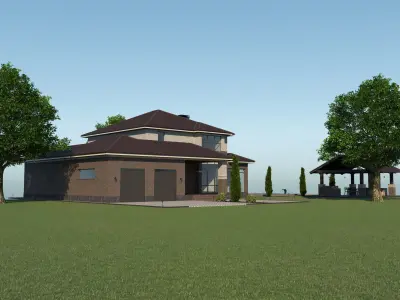 Villa for family 5 3D model