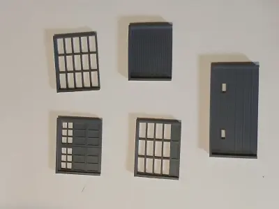 Garage Door Set 1 3D print model