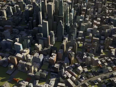 City 23 Low-poly 3D model