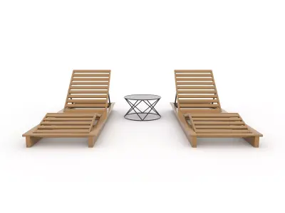 Sun Lounger 22 3D model