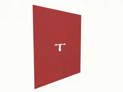 Emergency Door Low-poly 3D model