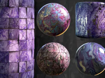 Stone Floor Material - VOL 16 - Maps - SBsar Texture