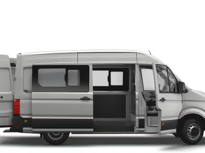 MAN TGE Combi L2H2 HQ Interior 2023 3D model