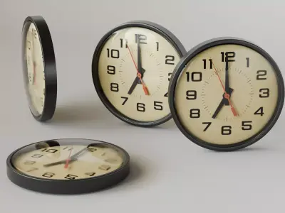 Wall Clock 3D Model 3D model