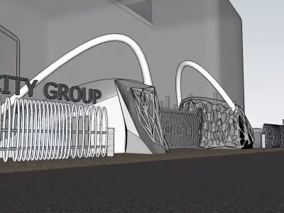 Entrance Gate 3D model buy