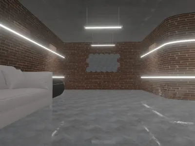 Loft Interior 3D model get