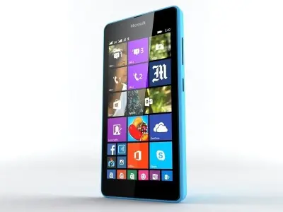  Microsoft Lumia 540 Blue 3D model